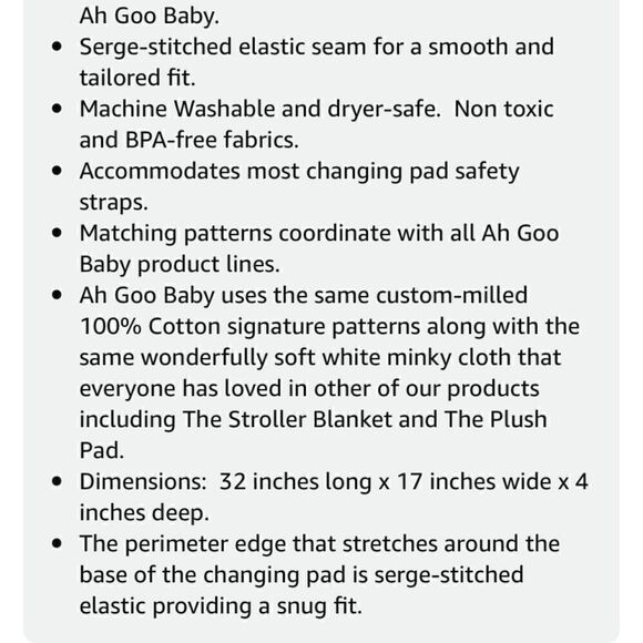 [ah goo] universal contour changing pad BNIB #10 - Picture 4 of 6